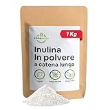 Food Bites Inulina a Catena Lunga 1 Kg - Inulina di Cicoria in Polvere 100% Pura - Fibra P...