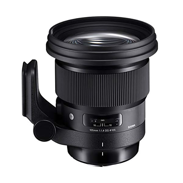 Sigma 259956 105 mm f/1.4-16 Standard Fixed Prime Kamera-Objektiv, schwarz für Sigma Mount