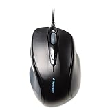 Kensington® – Pro Fit Wired full-size mouse, USB/PS2, diritto, nero – venduto come 1 ogni – full-size, destrorsi design.