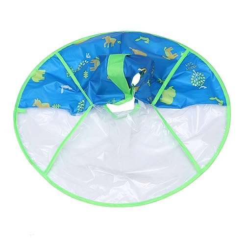 TOPPERFUN Corte Infantil Transparente para Peluquería Delantal de con Diseño de Animales Accesorio Esencial para Cortes de Pelo Salones y Personal