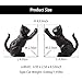 Denique Cat Decorative Bookends, Cute Book Ends to Hold Books, Bookends for Shelves, Unique Cast Iron Book Stopper for Heavy Books, Cat Office Decor, 1 Pair/2 PCS