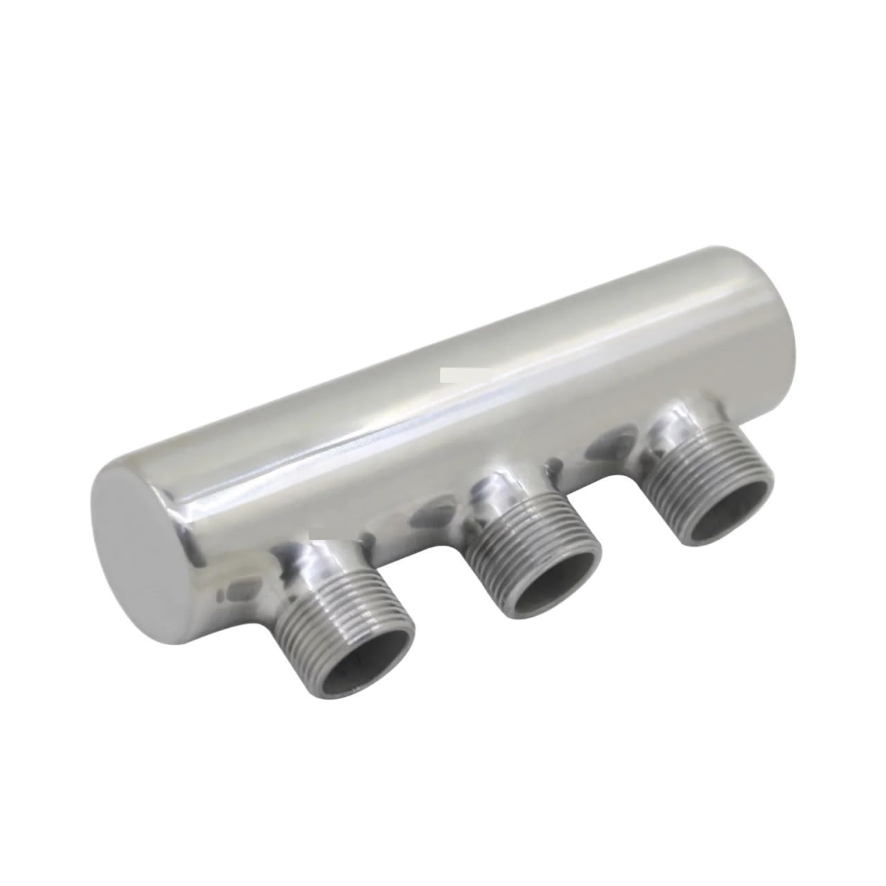 Collettore di distribuzione dell'acqua in acciaio inossidabile da 1" 3/4" for sistema di riscaldamento a pavimento 2-10 vie, un'estremità aperta(3-way)