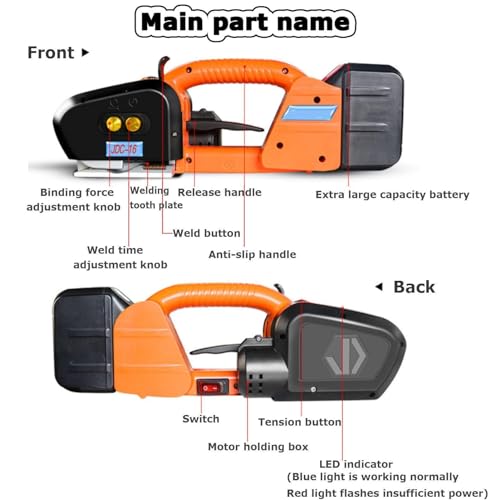 Máquina De Cintar Elétrica Portátil Para Cinto Para Animais De Estimação De 13-16 Mm,Espessura Da Fi