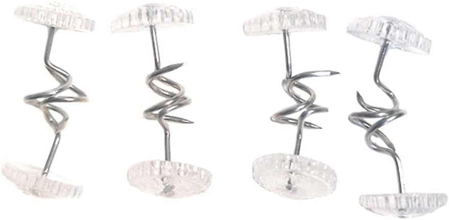 Lightweight Clear Heads Twist Pins Reusable Plastic Head Upholstery Pin for Slipcovers Drapes Bedskirts Use 20Pcs Fashion Processed -