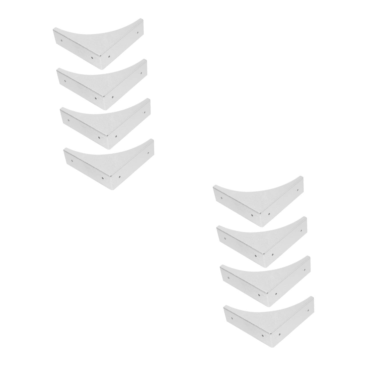 Housoutil 8 Piezas Protector De Esquinas En Forma De l Protectores De Esquina para Bebés Protector De Esquina para Muebles Plata Esquina Cubre La Seguridad del Bebé Armario Blindaje Bronce