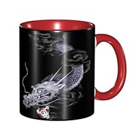 ドラゴン模様の陶器カップ ドラゴン模様の陶器カップ ドラゴン模様の