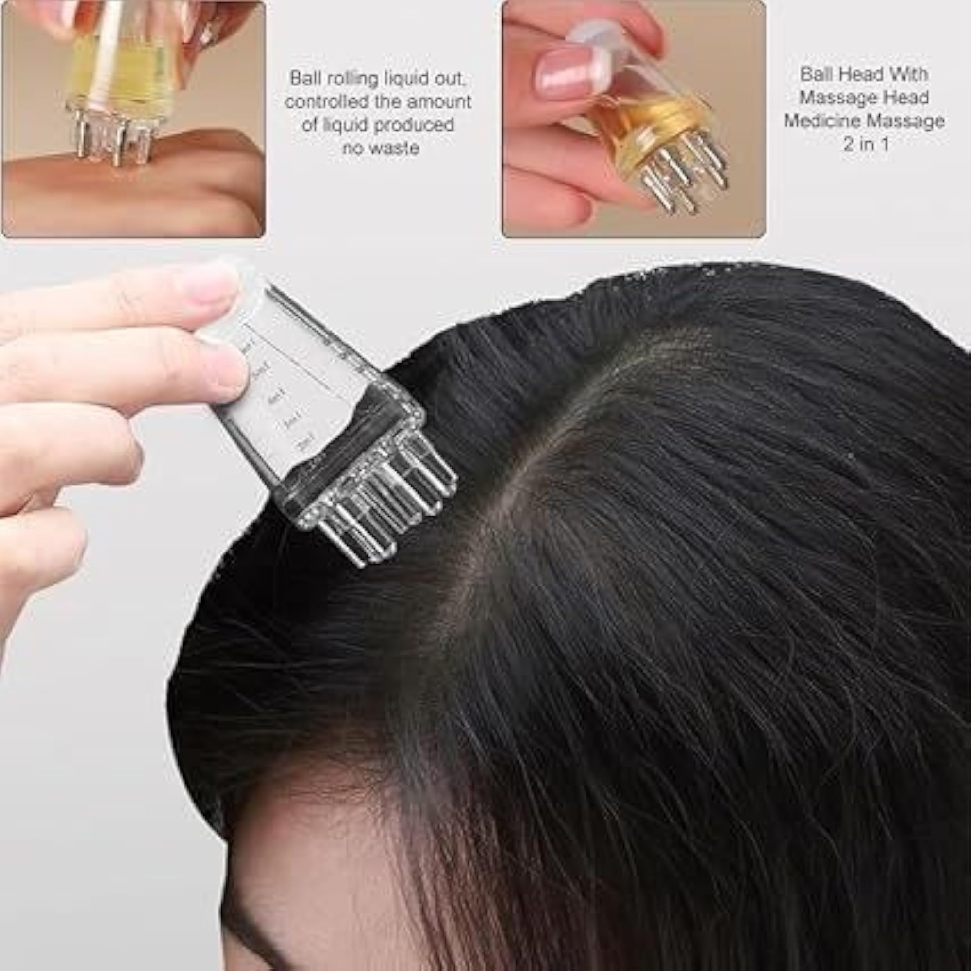 Scalp Applicator Comb, White