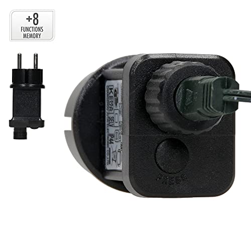 ECD Germany LED Cluster Lichterkette Extra Warmweiß 1500 30m 8 Programmen, IP44, für Innen und Außen, Clusterlichterkette Büschellichterkette Weihnachtsbaum Weihnachtsbeleuchtung Deko Weihnachten