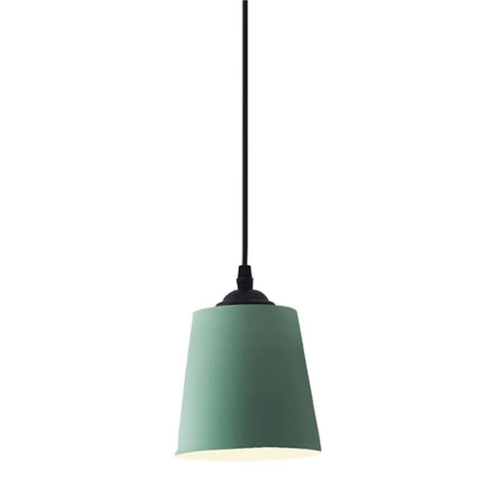 KHUKHU Modern Simple Farmhouse Chandelier Macaron Fashion Ceiling Hanging Light Colorful Hanging Light Fixtures Nordic Creative Personality Lamp E27 Room Bedroom Entrance Club Office(Green)