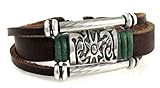 Stylish Sun Medallion Multi Strand Leather Zen Adjustable in Gift Box