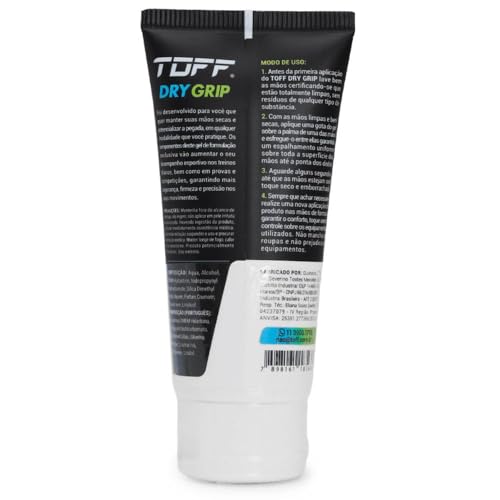 Toff Dry Grip Gel Secativo e Potencializador de Pegada - Mãos Secas e Firmeza e Controle para todos