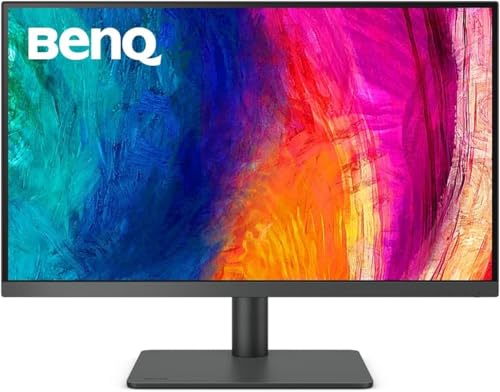 BenQ PD2705U 27 4K UHD Monitor for Mac - IPS | DeltaE ≤3 | ICC Sync | Calibration Report | Ergonomic | USB-C (65W) | USB Hub, Black