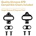 Venzo Bike Bicycle Toe Clips Cage Indoor Exercise Bike Pedal Adapters - Compatible with Peloton Bike Pedal, Convert Look Delta Pedals to Toe Clip Straps Ride with Sneakers - SPD Adapters ONLY