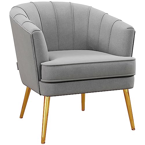 STILE ELEGANTE: Con la sua raffinata unione di rivestimento in velluto e gambe dorate, questa poltroncina da camera aggiunge eleganza a ogni spazio.