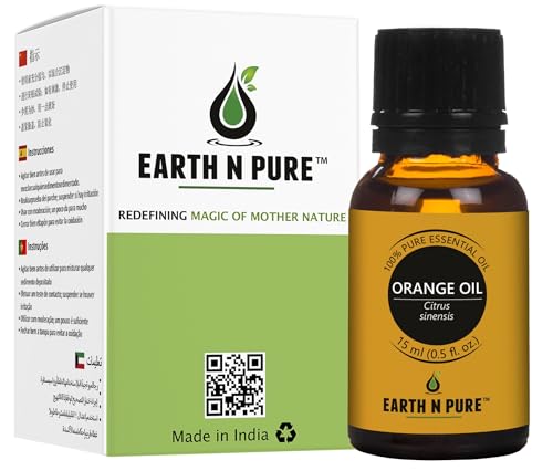 Image of Earth N Pure Orange Essential Oil Natural and Therapeutic Grade 15 ml