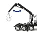 TOMY Freightliner 122SD Logging Truck Toy - 1:32 Scale - Includes Toy Truck, Trailer, and 3 Logs - Construction Truck Toys - Toddler Toys Ages 3 Years and Up
