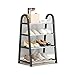 organizer do przechowywania butów 4-poziomy Wolnostojący Stojak Na Buty Z Tworzywa Sztucznego Lekki Półka Buta Organizator Zintegrowany Mały Stojak Na Buty Do Wejścia, Korytarz (Color : Shoe rack C)