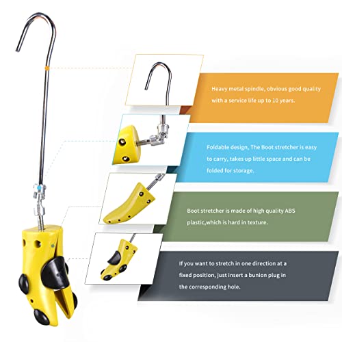 Parts3A Shoe Stretcher Men Women,Pair Of 4-Way Adjustable Shoe Stretchers To Stretch Length Width (1Pc-Left/Right-Boot2-[Wm Size 9-15; M Size 7-14]) #TOP2