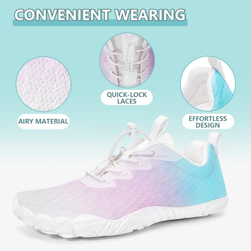 FANGARDEN Barefoot Water Shoes for Men & Women - Quick-Dry, Non-Slip, Breathable Beach & Swim footwear