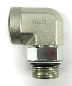 AF 6815-12-12-3/4 Male O-Ring Boss (1-1/16''-12 Threads) X 3/4 Female O-Ring Boss (1-1/16''-12 Threads) 90 Elbow