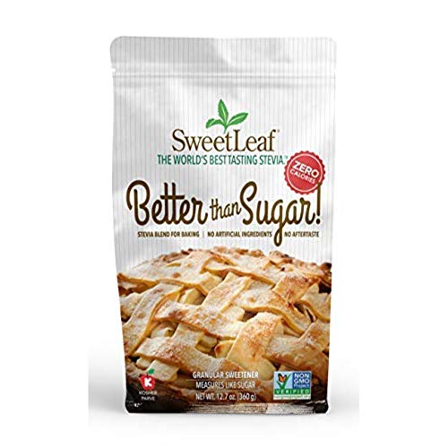 SweetLeaf Better Than Sugar! Stevia Blend for Baking Granular Sweetener, 12.7 Oz