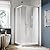 SUNNY SHOWER Corner Shower Enclosure 1/4 in. Clear Glass Sliding Shower Doors, 34 in. X 34 in. X 72 in. Bath Door, Brushed Nickel Finish Corner Shower Glass Enclosure (Shower Base Not Included)