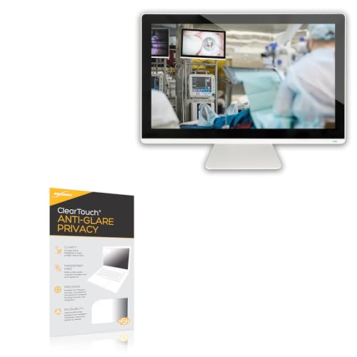 BoxWave Screen Protector Compatible With Canvys D Series Medical Monitor (27 in) - ClearTouch Anti-Glare Privacy (2-Pack), Privacy Screen Protector Flexible Film Anti-Glare