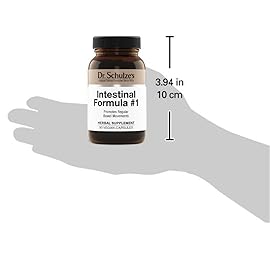 Dr. Schulze\'s Intestinal Formula 1 - Bowel Movement Supplement for Colon Health Support - Bloating & Constipation Aid - Intestinal Cleanse - All-Natural - Plant-Based - Vegan - 90 Count (2 Pack)