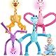 4 Stück Teleskop Giraffen Pop Tubes mit Saugnapf,Sensorisches Fidget Spielzeug für Kinder,Dehnbares Stressabbau Spielzeug,Lernspielzeug für Jungen & Mädchen ab 3 Jahre