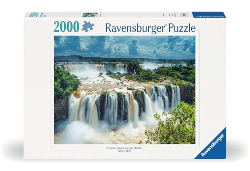 Ravensburger - Iguazu Falls, Brazil - 2000 Piece Jigsaw Puzzle - Breathtaking Waterfalls of Brazil - Beautiful Imagery from Global Artists - Premium Quality - Ideal Gift - Puzzles for Adults