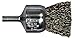 PFERD 82962 Power Stem Mounted Crimped Wire End Brush, Round Shank, Carbon Steel Bristles, 1/2" Diameter, 0.006" Wire Size, 25000 Maximum RPM