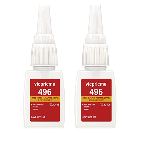Metal Glue, 20g Super Strong Industrial Grade Cyanoacrylic Glue, Maximum Adhesion to Metal, Plastic, Rubber, Leather, Glass, Ceramics, Shoes, Fabric Clear Instant Glue (30)