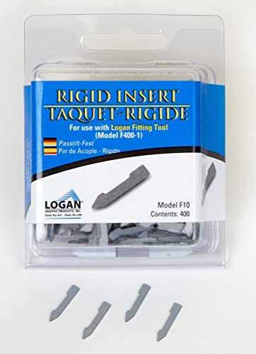 Logan F10 Rigid Insert Points (400PCS) for Use in Logan F400-1 Fitting Tool, a Point Driver for Picture Framing