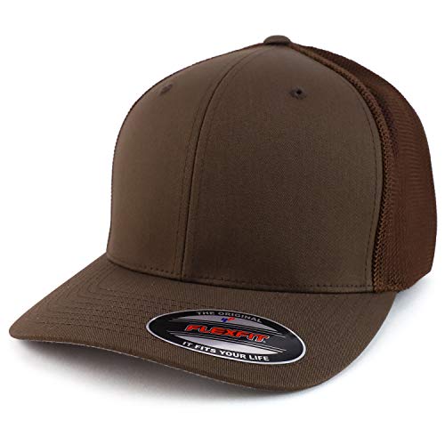 Image of Armycrew Oversize Structured Flex Fitted Mesh Back Baseball Cap