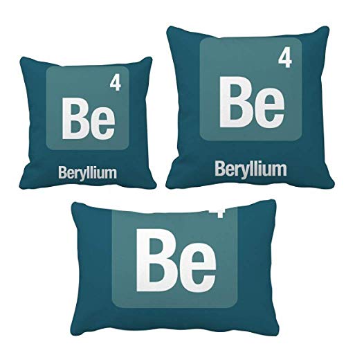 Coussin Béryllium élément chimique avec insert pour déco de canapé - 2