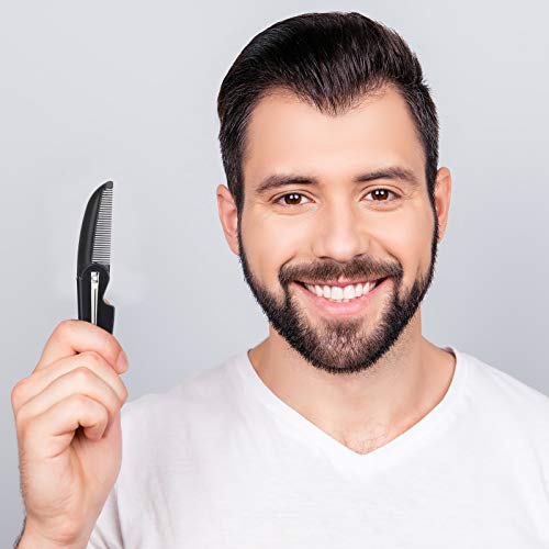 3 Pieces Folding Beard Comb Mustache Comb Small Pocket Comb For Men Everyday Grooming And Hair Care #TOP5