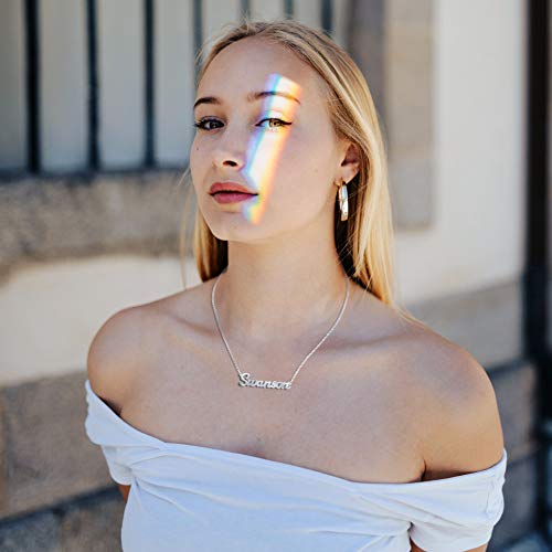 Personalized Last Name Necklace Custom Sterling Silver Stephen Plate Customized Gift for Family2