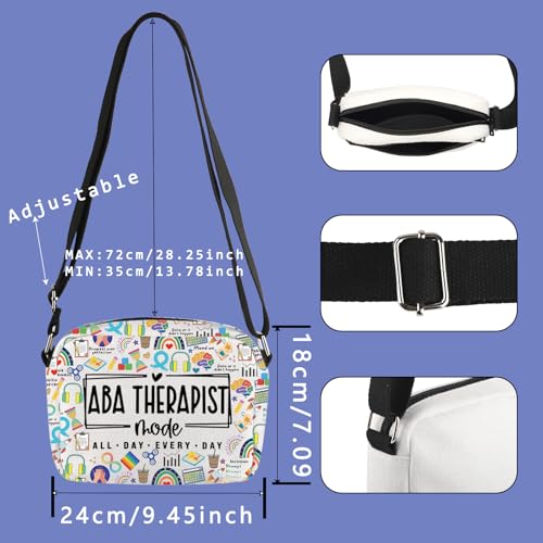 TIIMG ABA Therapist Mode All Day Every Day Gift Autism Behavior Mental Health Gift Crossbody Bag2