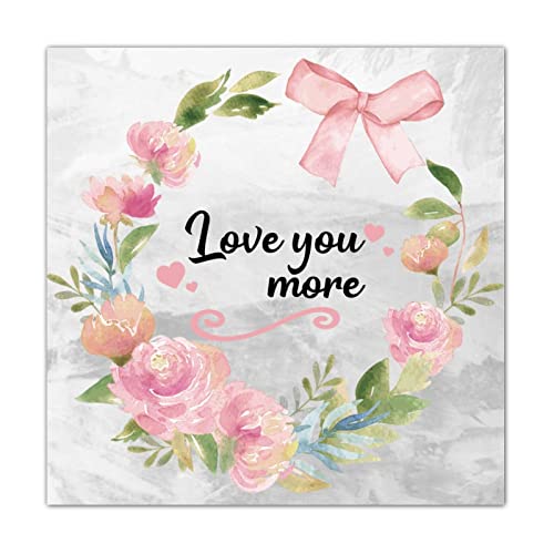 Panneau Love You More bois pour habiller un mur vide de chambre