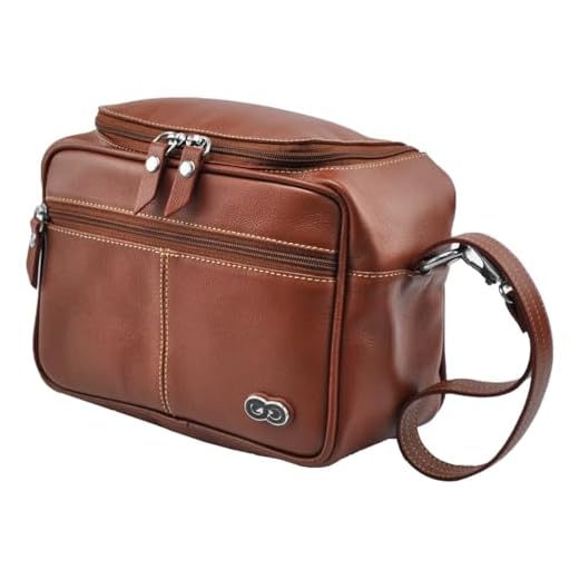 Bolsa Necessaire MATERA em Couro Galvani (Pinhão)