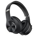 DOQAUS Cuffie Wireless Bluetooth Over Ear, [fino a 90 ore] Cuffie senza filo con 3 modalità EQ, HiFi Stereo Pieghevole con Microfono, morbidi cuscinetti auricolari per iPhone/ipad/Android/Laptop Nero