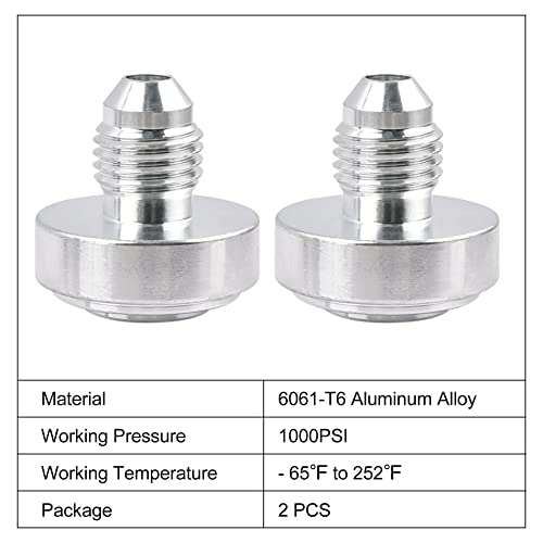 EVIL ENERGY 4AN Male Weld on Bung Fitting Aluminum 2PCS by EVIL ENERGY - Used condition - Image 3