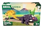 BRIO World - Dinosaur Attack Set for Kids Age 3 Years Up - Railway Accessories and Add Ons