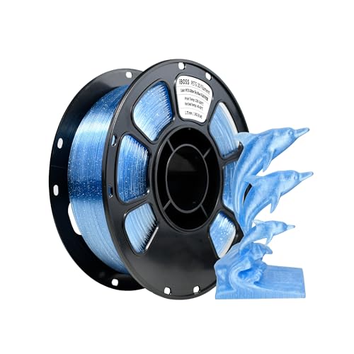 🌈 [Vantaggi del filamento lampeggiante trasparente PETG+] --Il filamento della torcia PETG+ è cristallino, con lo stesso punto luminoso di un flash a stella. Non è facile essere fragili, il filamento adesivo, traslucido è altamente trasparente, l'effetto è buono ed è privo di inquinamento, non tossico e inodore durante la stampa.