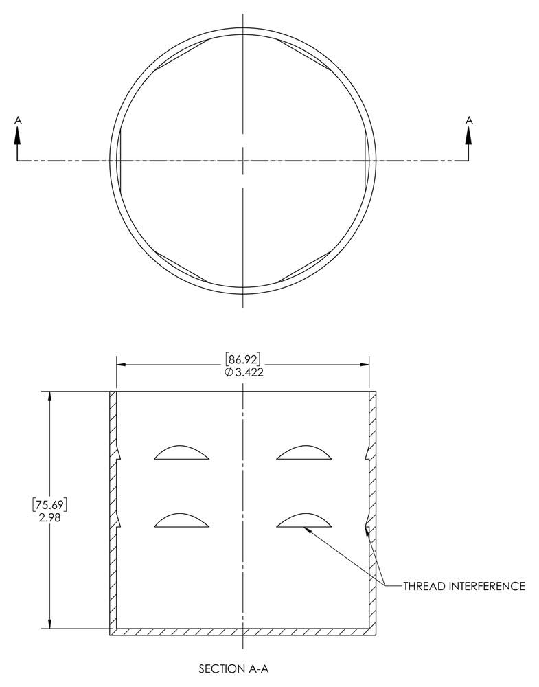 Caplugs Q15571AH1 Lot de 40 capuchons de tuyau en plastique standard américain 12 fils PCAS-1557, PE-LD, vers bouchon 3 cm Orange