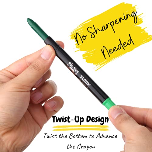 Mr. Pen- Washable Gel Crayons, Assorted Colors, 20 Pack, Non-Toxic Twistable Gel Crayons, Silky Crayons For Coloring Book, Gel Crayons For Bible Journaling, Gel Crayons For Kids, Artist Crayons #TOP3