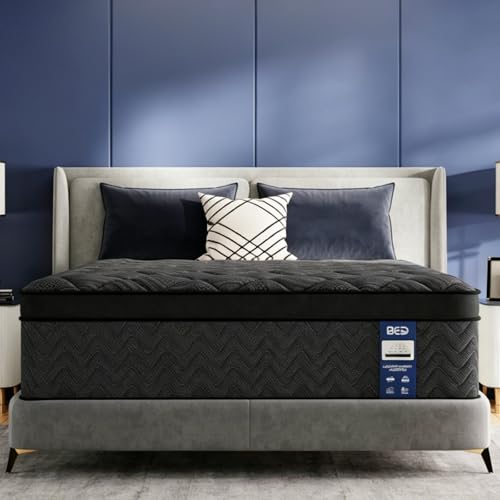 California King Size Mattress (Upgraded), 12 Inch Luxury Hybrid Cal King Mattress in a Box, Cooling...