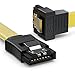 immagine 5deleyCON Set di 2 Cavi S-ATA 3 0,5m + Adattatore di Alimentazione SATA a 4 Pin Cavi Dati Per HDD SSD Con Clip 1 Connettore Dritto a 1 Connettore a 90° Gradi