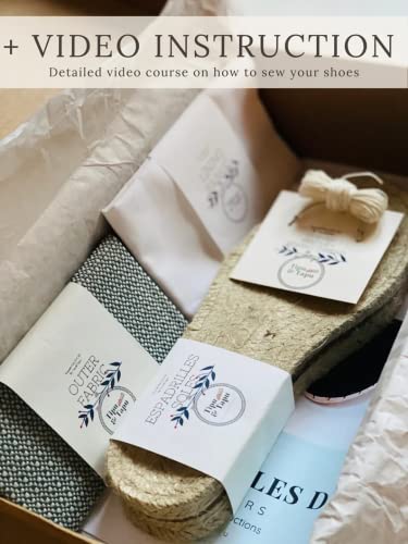 Espadrilles façon Mules Bleu pour Homme : le Kit DIY de Fabrication idéal pour offrir