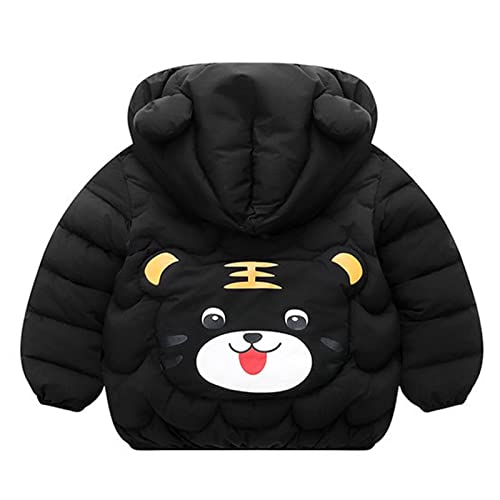 Toddler Boys Girls Puffer Jacket Hooded Light Winter Warm Coats Bear Ears Zipper Up Down Coats Outwear Windproof3